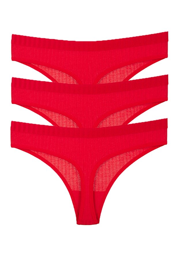 Βαμβακερό στρινγκ 3 πακέτο - 1