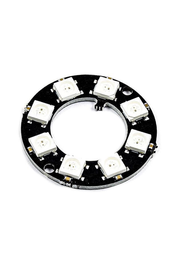 8 Bit Neopixel Halka Ring Ws2812b 5050 Rgb Led Modül 5050 Adreslenebilir Lamba Kart Full Color Ekran - 7