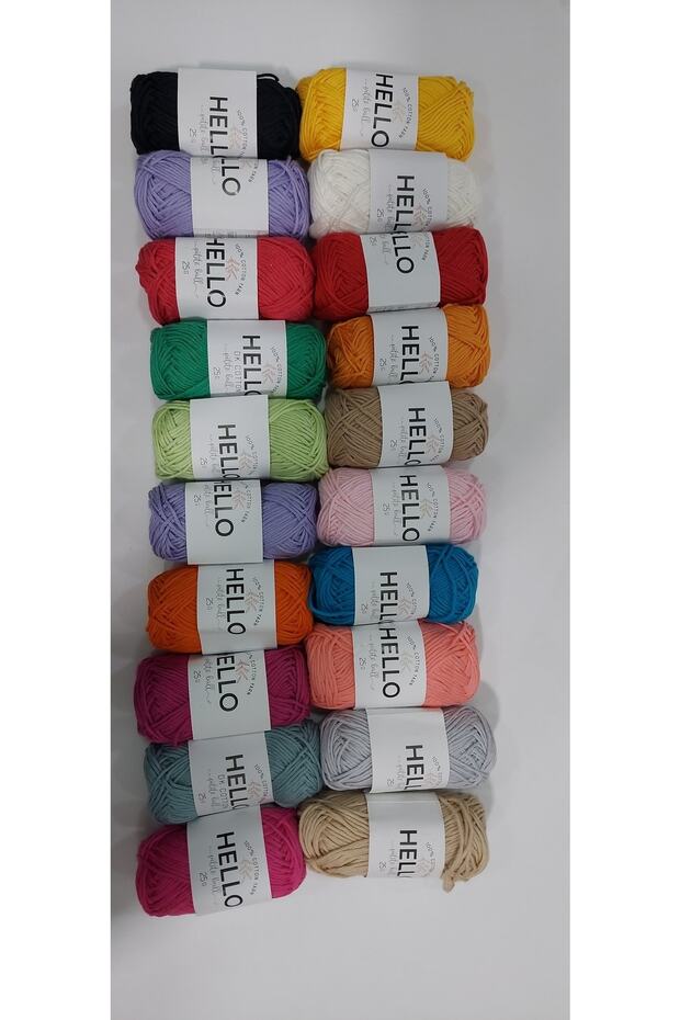 مجموعة خيوط لكمة 25 جرام - Hello 20 - 1