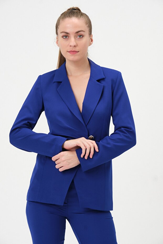 Dikiş Detaylı Blazer Ceket - 5