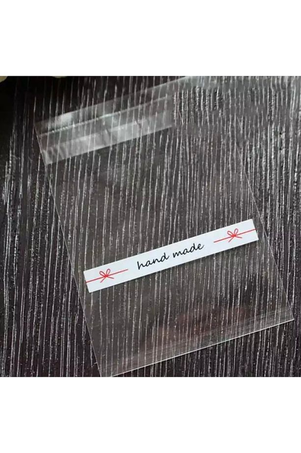 Bantlı Şeffaf Desenli Poşet Opp 10x10 Cm 95 Adet - 2
