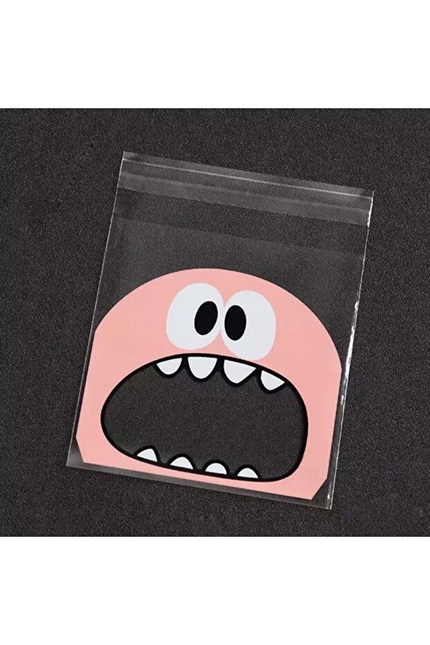10X10 cm Transparent Patterned Taped Bag - 95 Pieces Opp