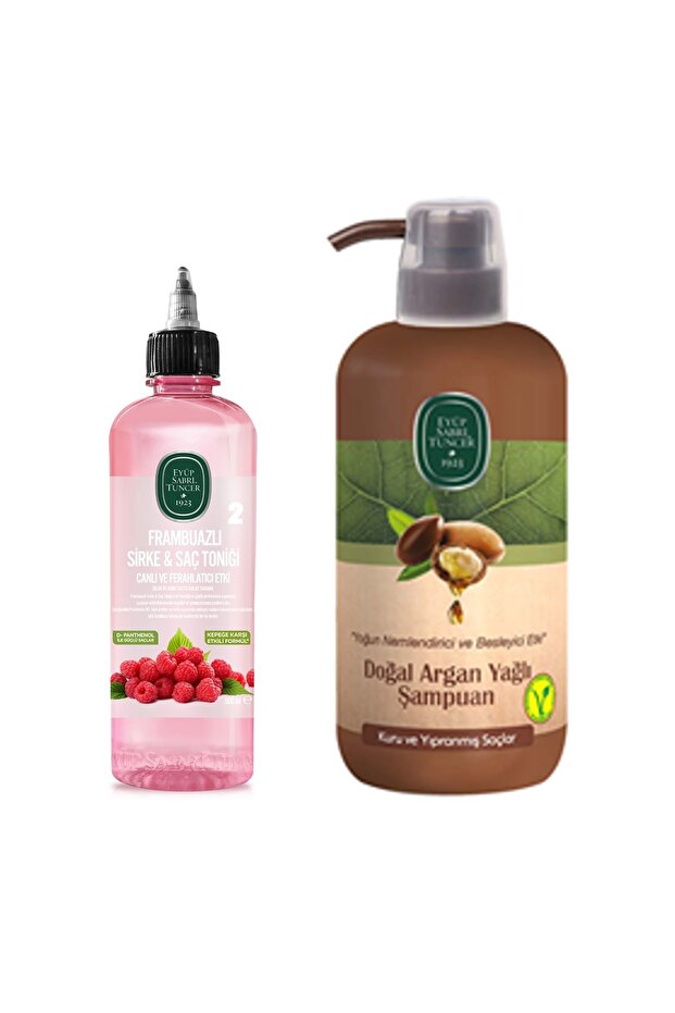Ceylin Argan Oil Shampoo 600 ml Raspberry Vinegar Hair Tonic 500 ml