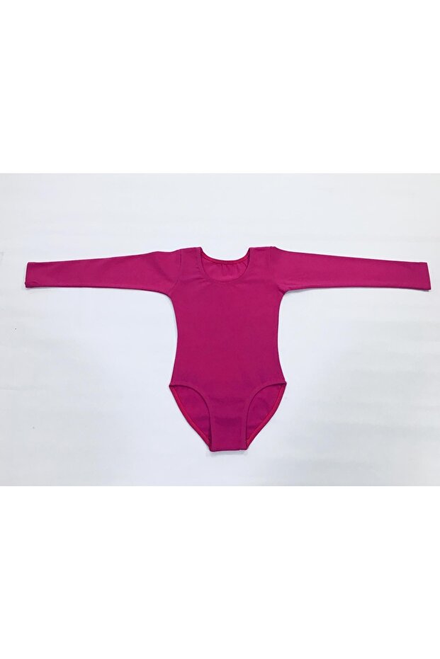 Fuchsia Long Sleeve Ballet Swimsuit