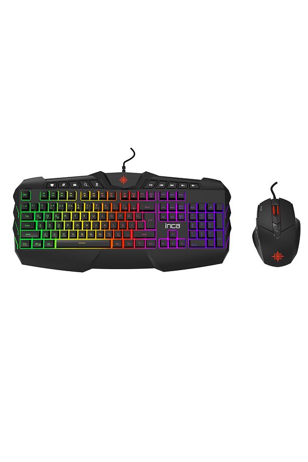 Ruthless IKG-310 Rainbow Effect Oyuncu Gaming Klavye + Mouse Seti - 1