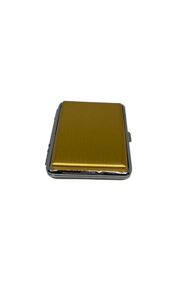 Sarı Alüminyum Touch Slender Metal Sigara Kutusu S359065 - 1