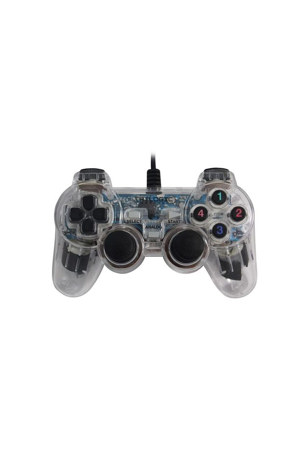 Glare Gp809 Şeffaf Titreşimli Pc Oyun Kolu Gamepad Şeffaf - 2
