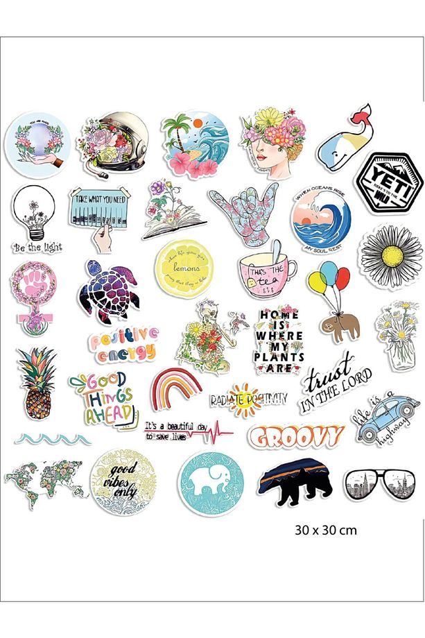 Whatpad Aesthetic Cool Temalı Defter, Ajanda, Laptop, Telefon, Planlayıcı Sticker - 1