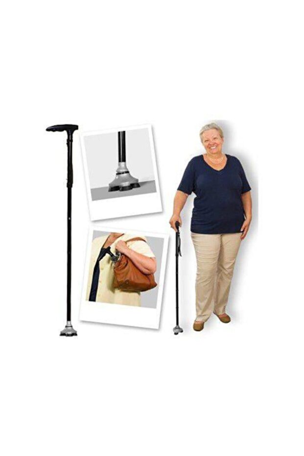 Katlanabilir Işıklı Baston - 3