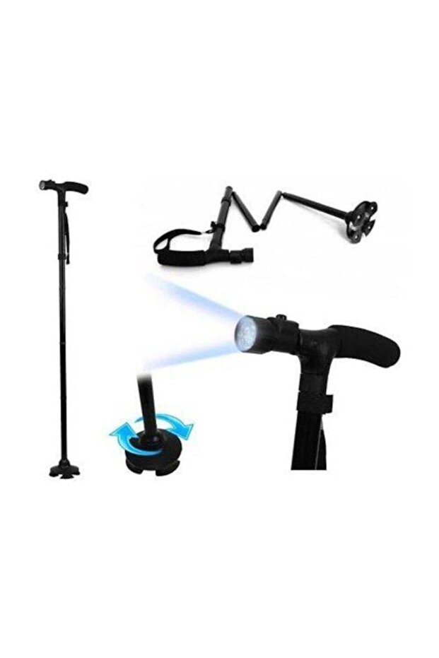 Katlanabilir Işıklı Baston - 5