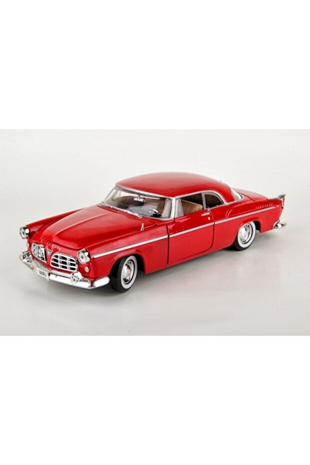 Motomax black 1955 chrysler c300 1/24 die cast model vehicle