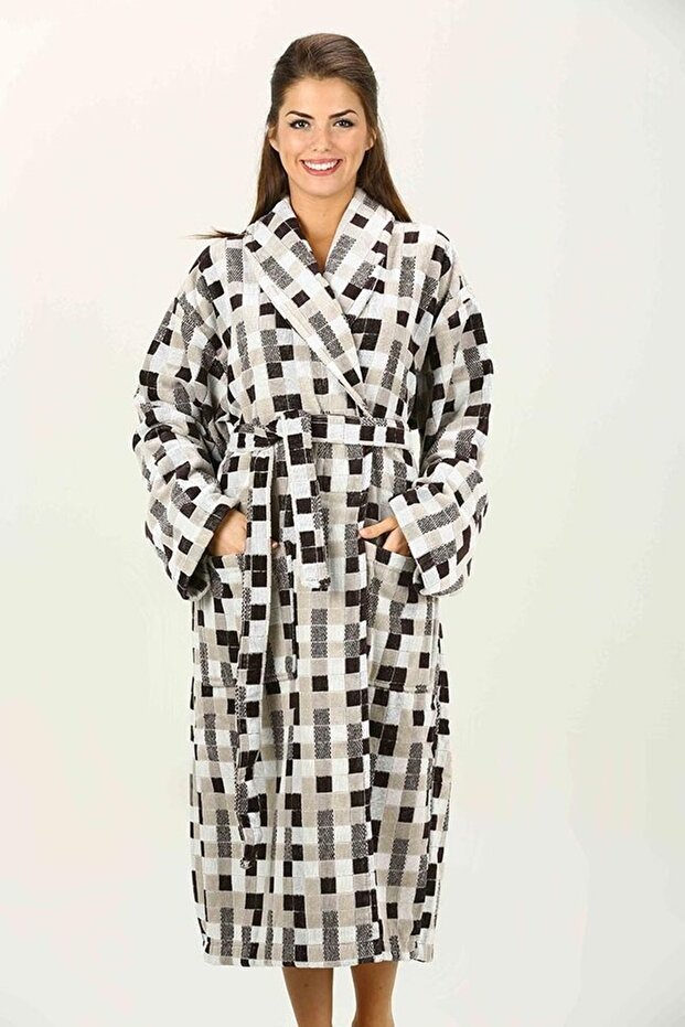 Hawaiian Shalyaka Mosaica Beige Bathrobe Size Xl