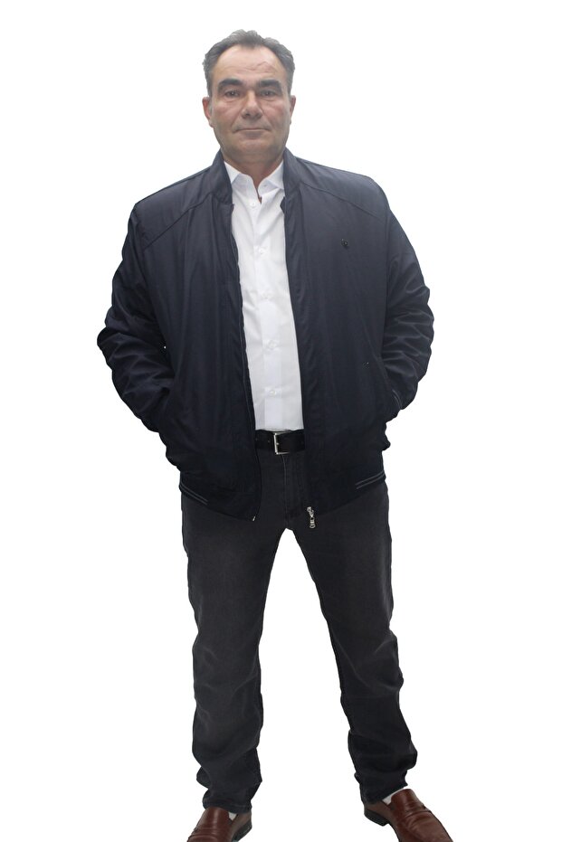 معطف أبي مبطن مقاس كبير للرجال - 1