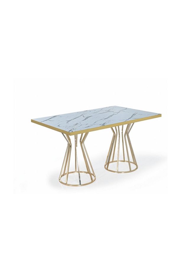 Home Parla 4 Kişilik Metal Mutfak Masası Tel Sandalyeli - 3