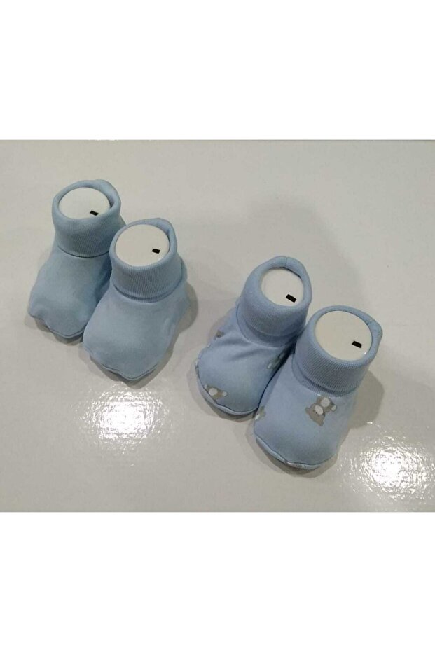 Baby Boy Blue 2-Piece Booties