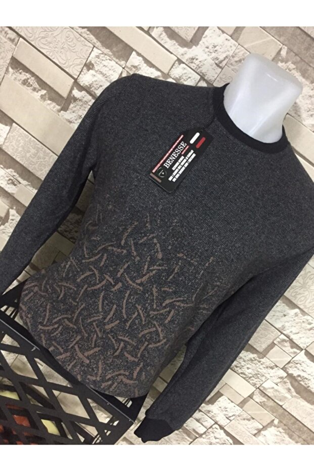 سترة كبيرة الحجم برقبة دائرية - 1