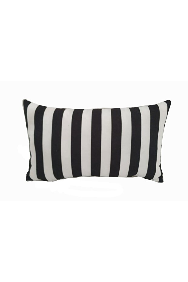 Rectangular Striped Modern Digital Printed Throw Pillow Cover - 1
