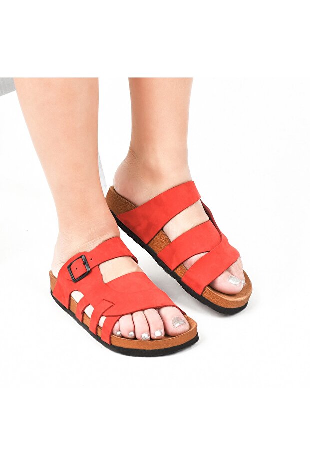 Kırmızı Kadın Terlik - 1