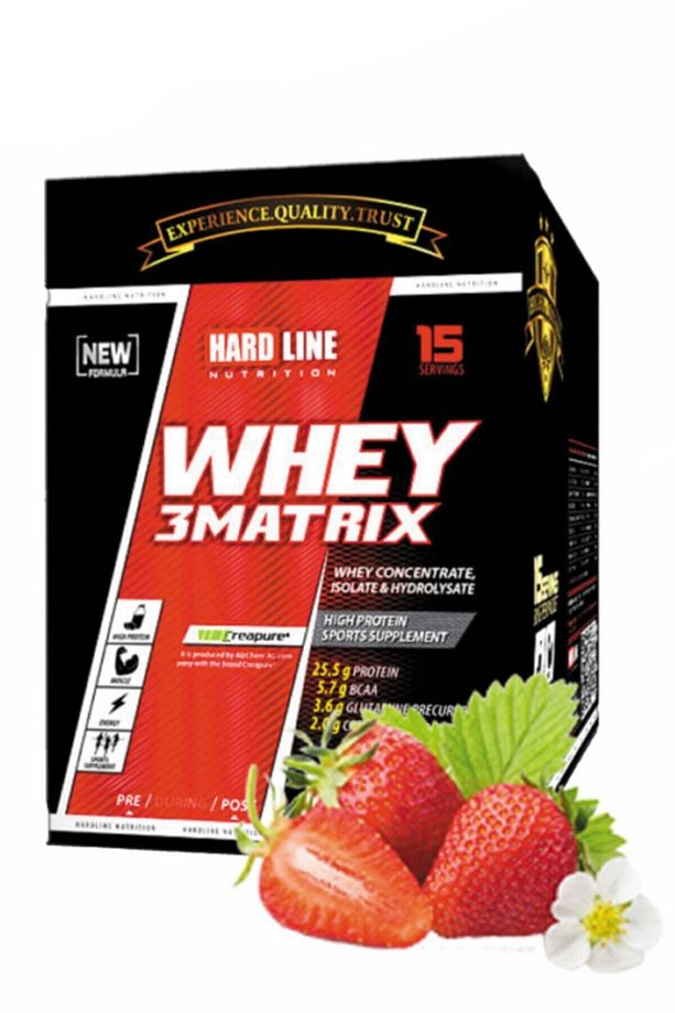 Whey 3matrix 30 gr 15 Adet Çilek Tek Kullanımlık Saşe Protein Tozu - 1