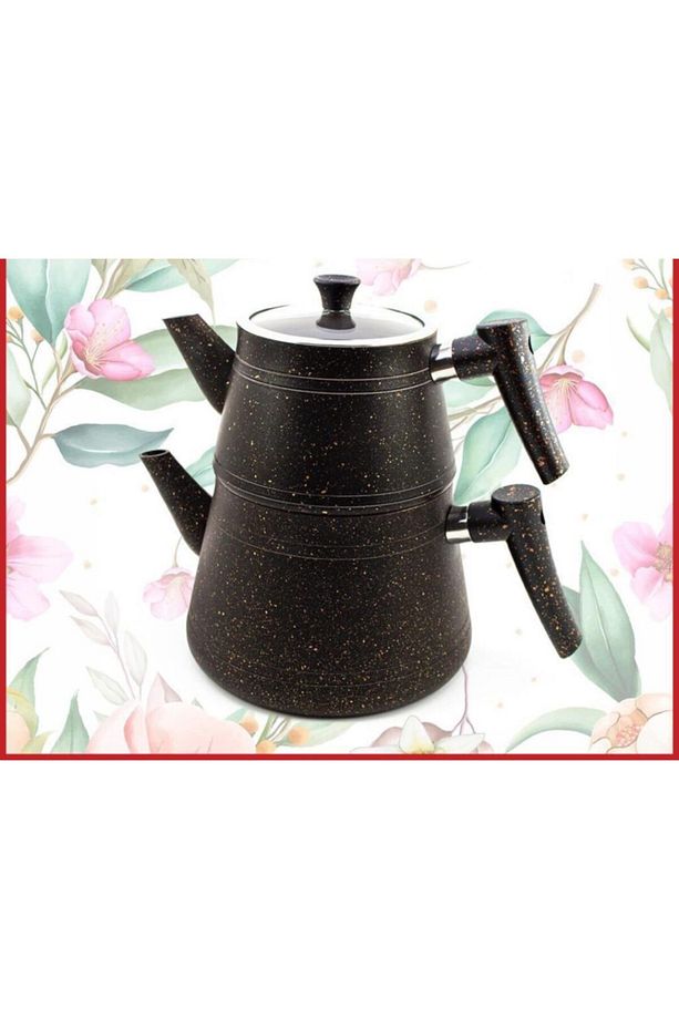 Çaydanlık Granit Bakalit Kulp Siyah - 1