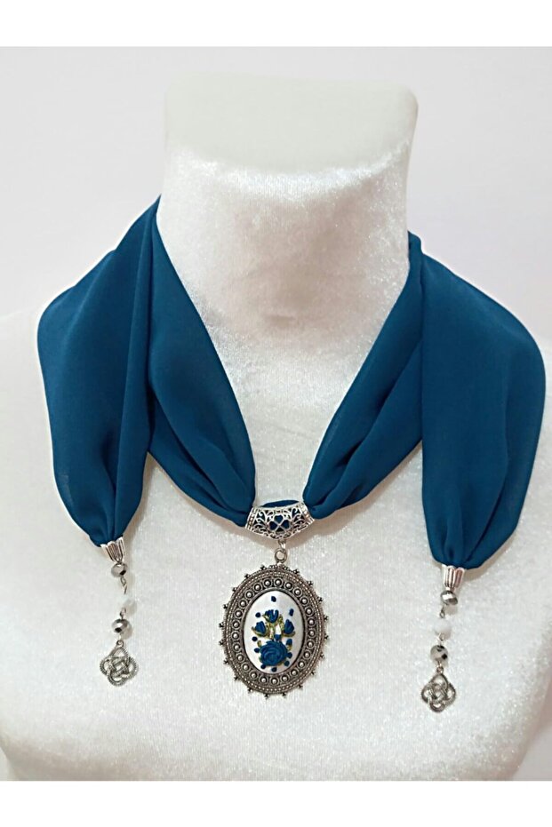 Eșarfă Brodată Manual Rococo Cusut Flr08 - 1