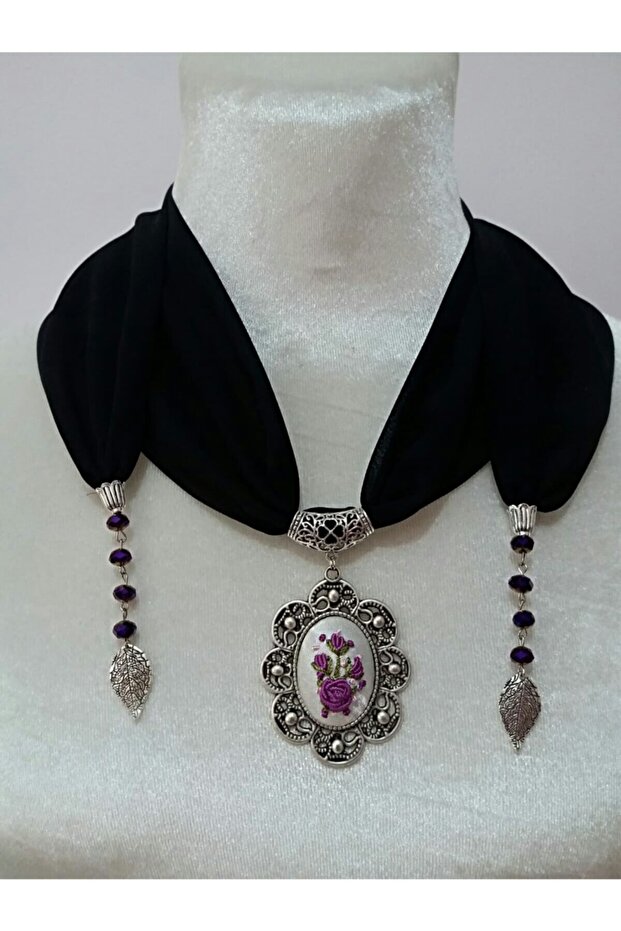 Eșarfă Brodată Manual Rococo Cusut Flr05 - 1