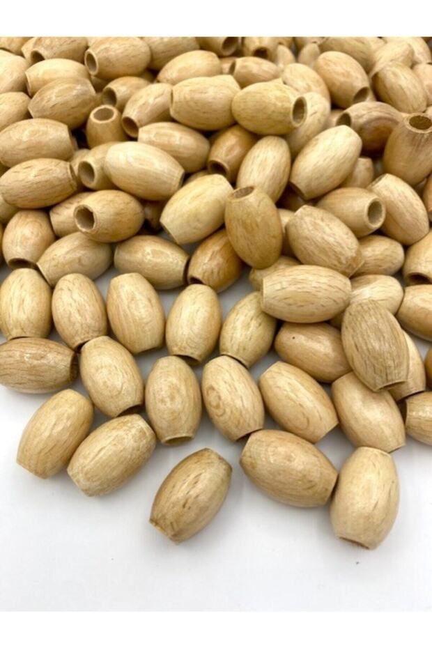 24x16 Mm Oval Almond Model Varnished Wooden Board Beads (50GR-,~25 PCS)