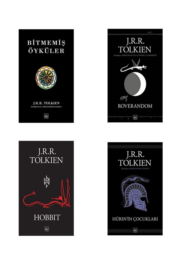 J. R. R. Tolkien 4 Kitap Set (bitmemiş Öyküler, Roverandom, Hobbit, Hurin'in Çocukları) - 1