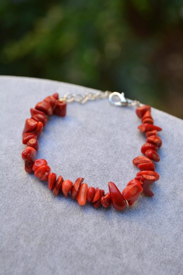 Women's Red Jewellery Coral Bracelet