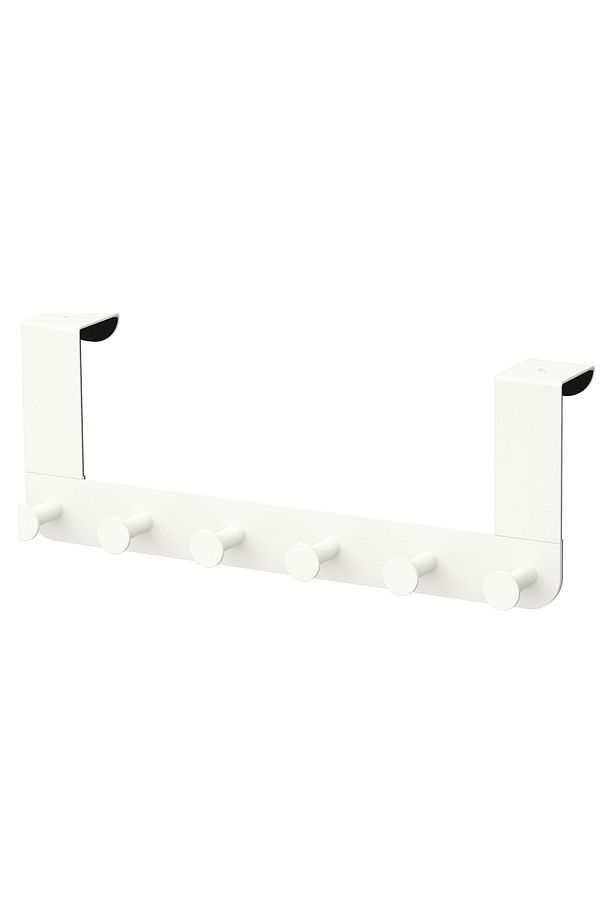 Enudden 6 Topuzlu Kapı Arkası Askı 35cm Beyaz De035 - 2