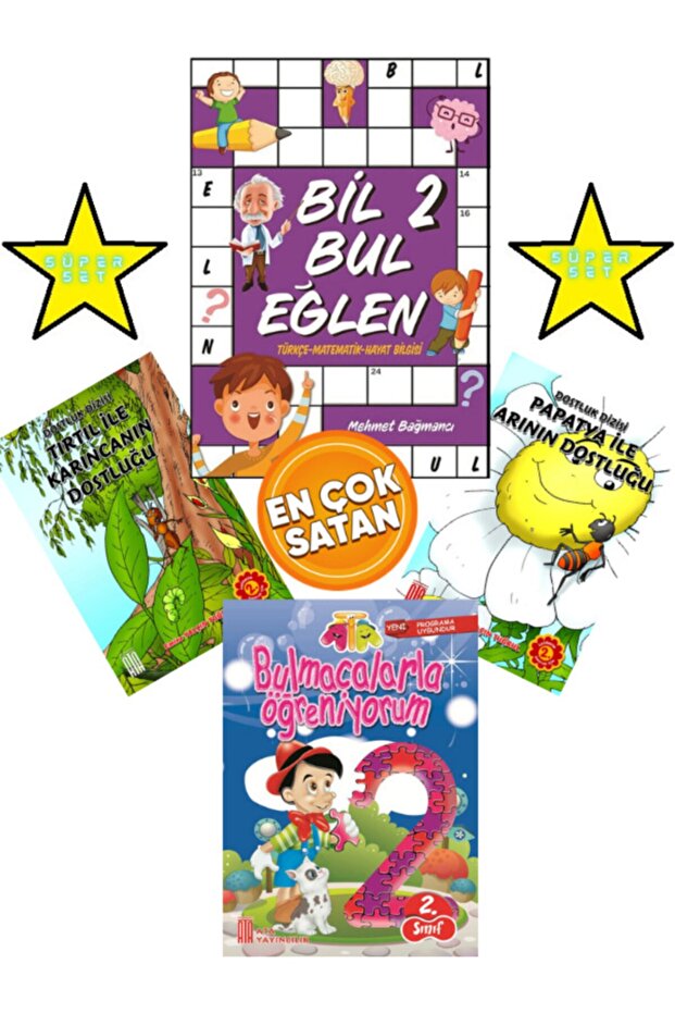 2. Sınıf Bil Bul Eğlen Kitabı +bulmacalarla Öğeniyorum+hikayeler