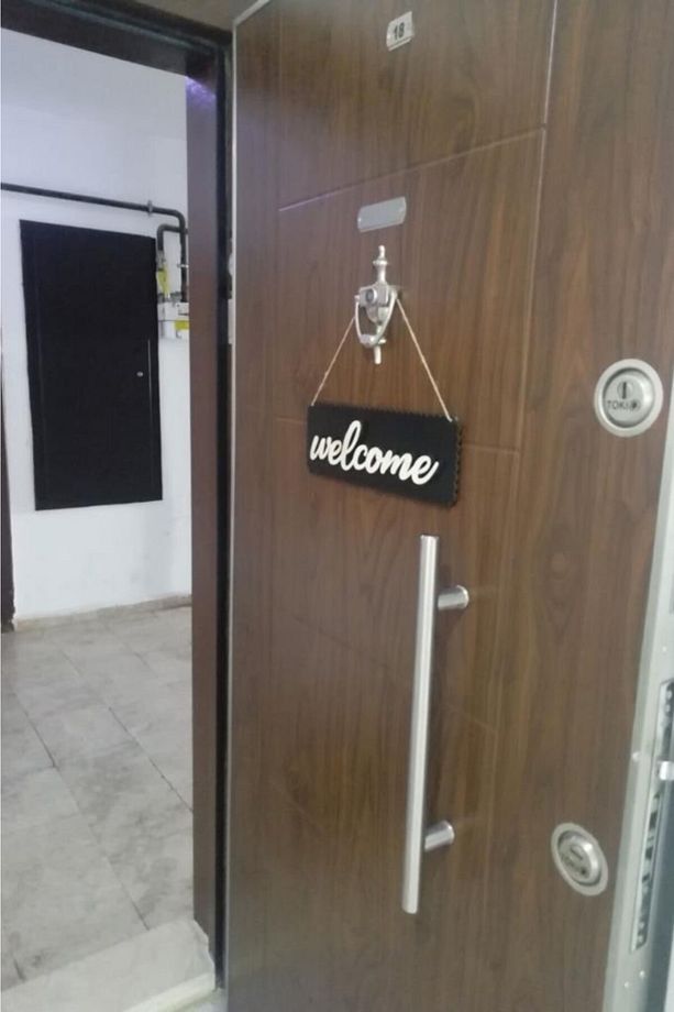 Welcome Ahşap Dekoratif Kapı Süsü - 3