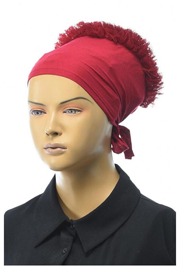 غطاء محرك السيارة المكشكش - أحمر - 1