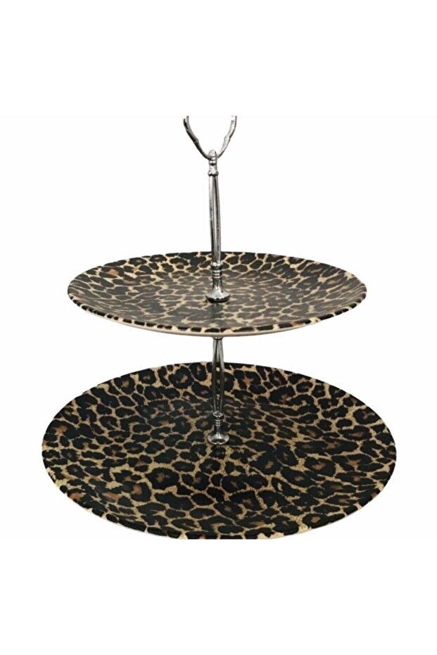 حامل كوكيز بطبقات منقوشة بنقشة الفهد - 1