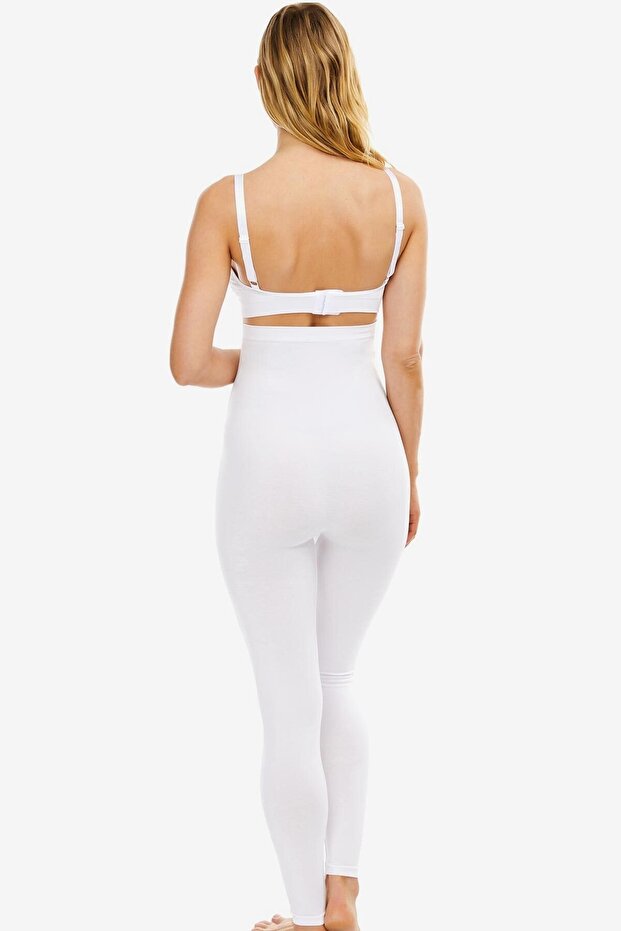 3435 fehér kismama leggings - 2