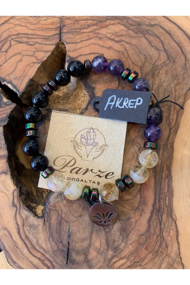 Zodiac Sign Bracelet (traditional Birthstone Scorpio Bracelet)