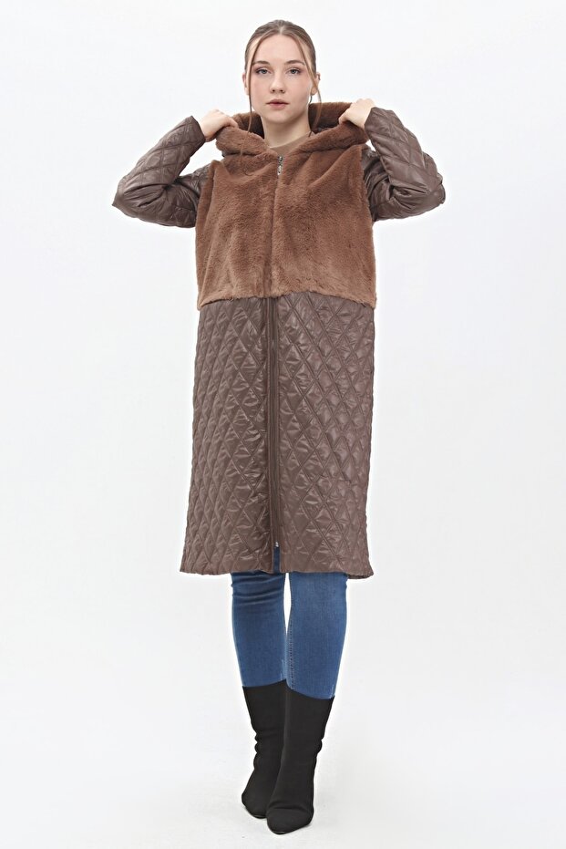 Quilted Plush Coat