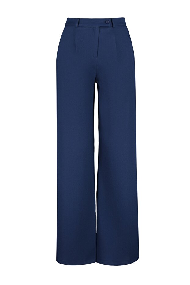 Mavi Wide Leg/Geniş Paça Dokuma Kumaş Pantolon TWOAW22PL0263 Palazzo - 6