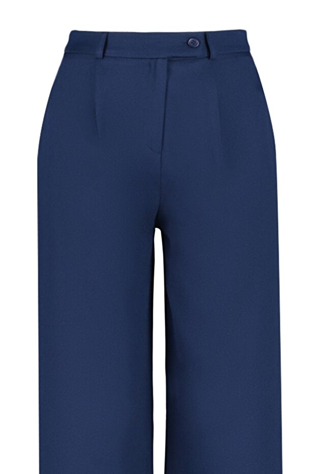 Mavi Wide Leg/Geniş Paça Dokuma Kumaş Pantolon TWOAW22PL0263 Palazzo - 7