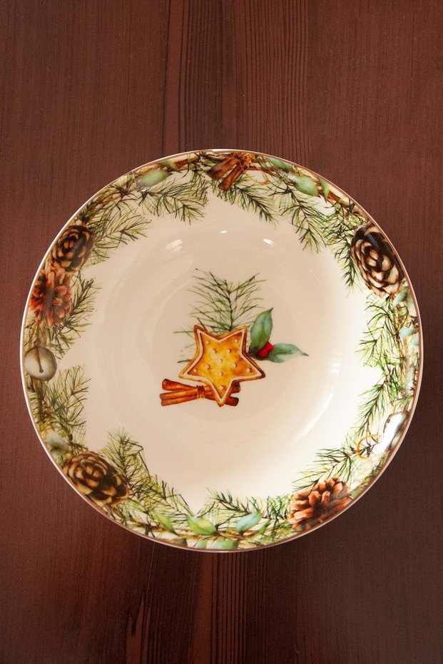 Gingerbread Large Salad Bowl
