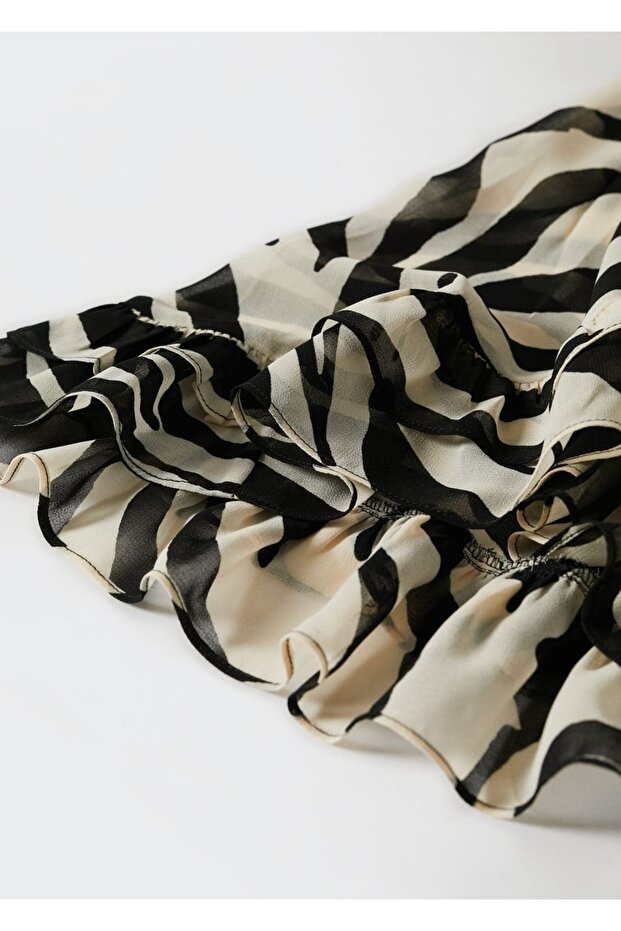 Leopar Desenli Elbise - 5