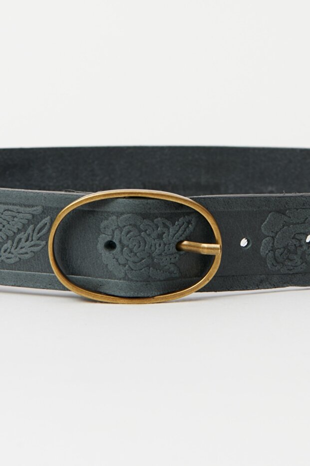 %100 Deri Siyah Kemer - 2