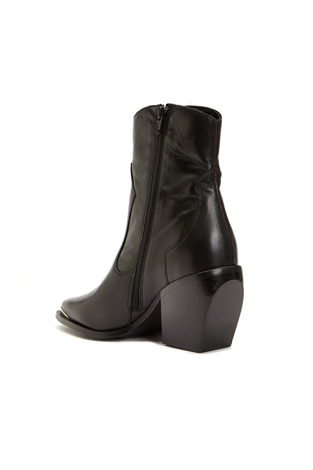 Siyah Kadın Deri Bot - 3