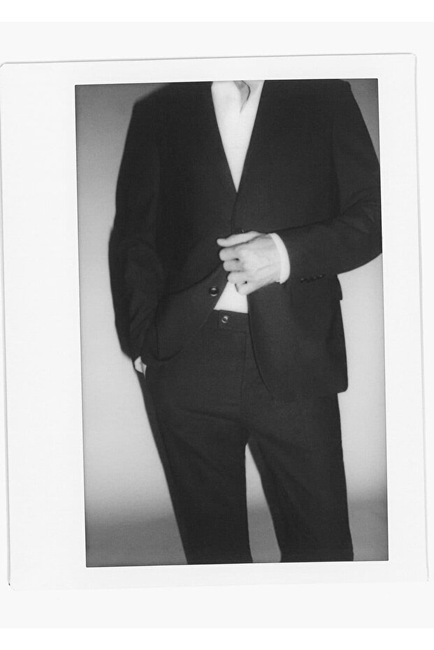 Slim Fit Wool Blazer Jacket - 6