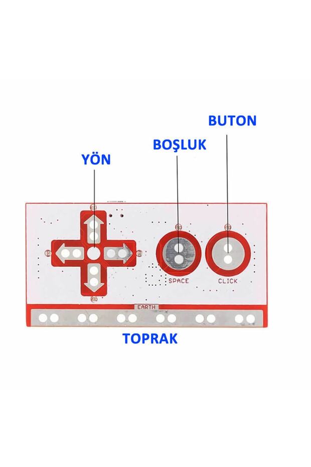 Arduino Atmega32u4 Geliştirme Kiti Buton Klavye Yön Algılayıcı Mini Usb Krokodil - 2
