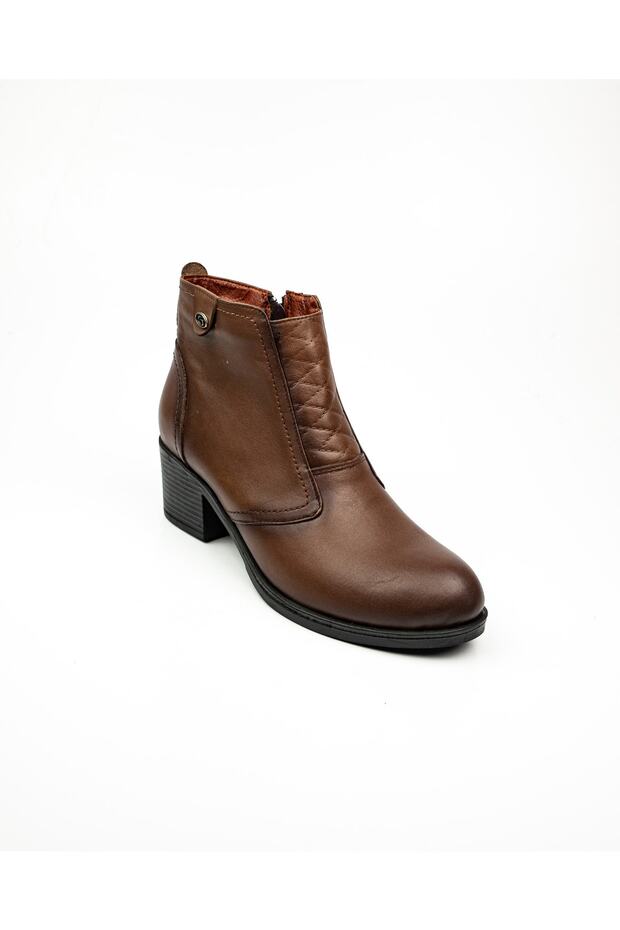 510 Ceviz Deri Kadın Bot - 1
