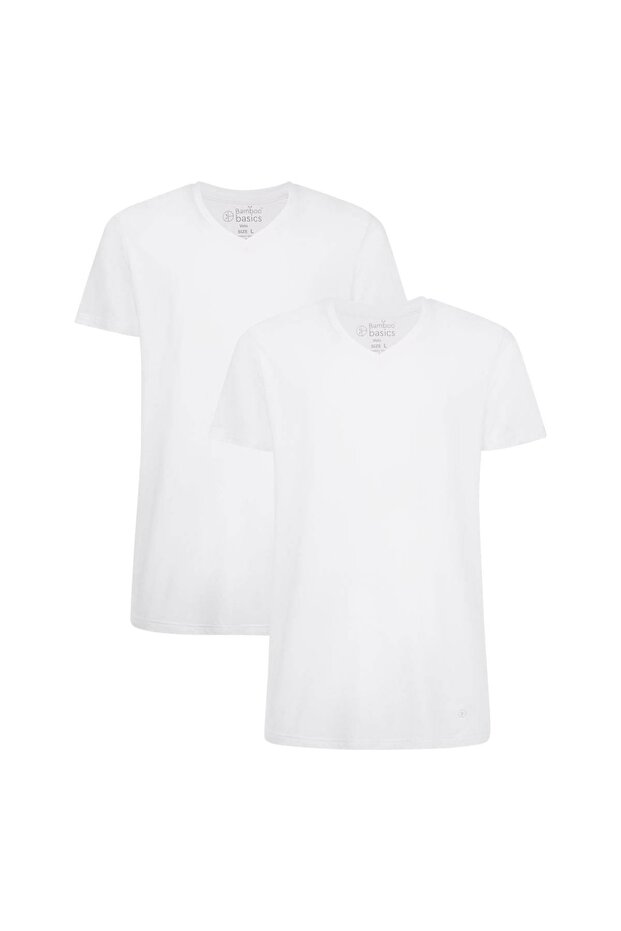 VELO Herren Modification – 2er-Pack, Unterhemd und V-Ausschnitt-Single-Jersey - 1