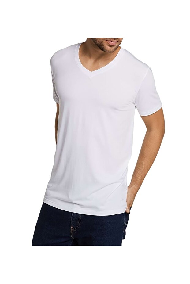 VELO Herren Modification – 2er-Pack, Unterhemd und V-Ausschnitt-Single-Jersey - 2