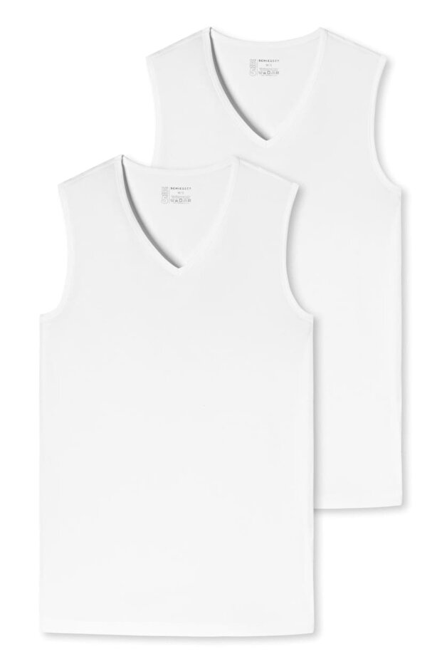 Herren Tanktop 2er Pack - Serie "95/5", V-Ausschnitt, S-XXL - 1