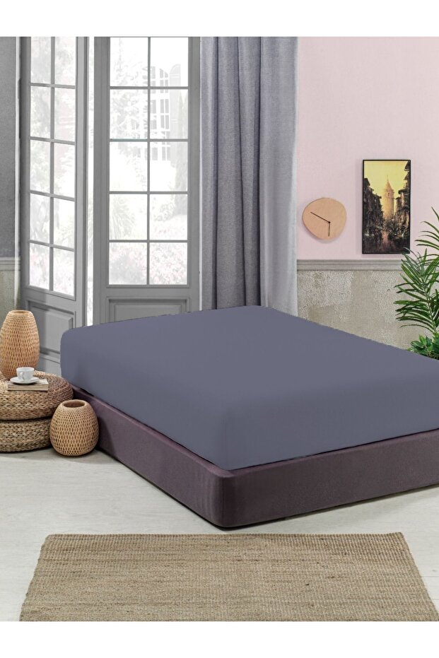 ملاءة مطاطية من القطن الممشط - 1